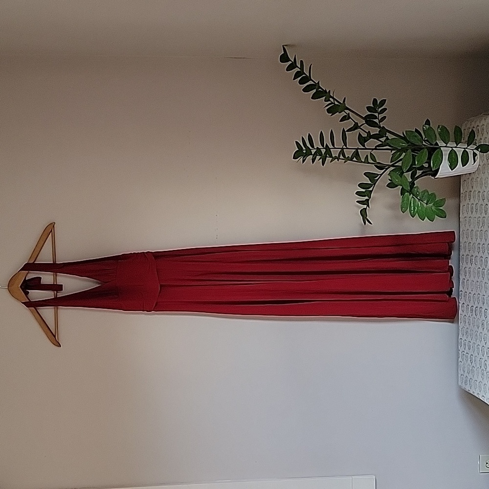 BCBG Maxazria Red Halter Dress